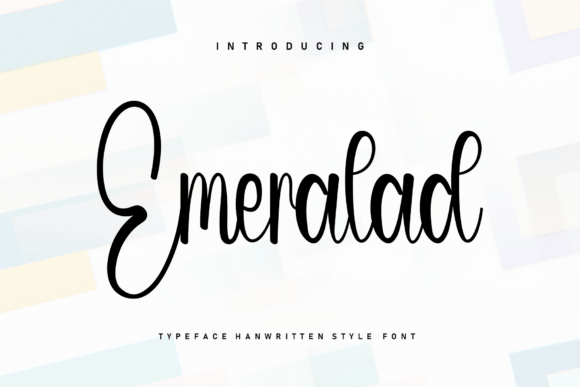 Bring Elegance to Your Creations with Emeralad Font