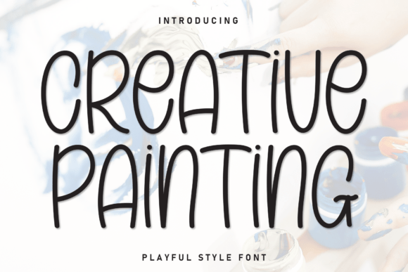 Charming Creative Painting: A Handwritten Font for Web Design