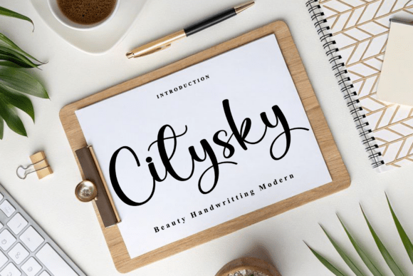 Citysky: A Handwritten Font for Eye-Catching Campaigns