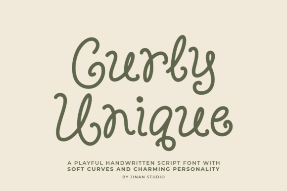 Curly Unique: A Charming Font for Editorial Design
