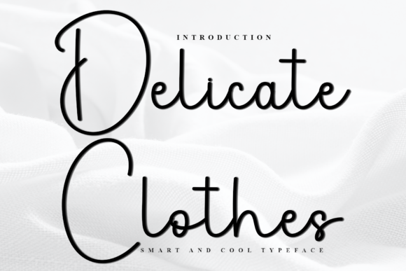Delicate Clothes: A Festive Font for Web Design