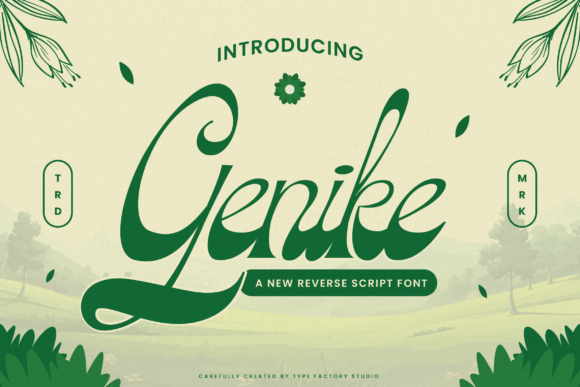 Discover Genike: A Vintage-Script Font for Editorial Charm