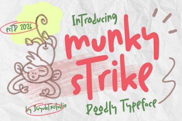 Discovering Munky Strike: A Playful Typeface for Modern Design
