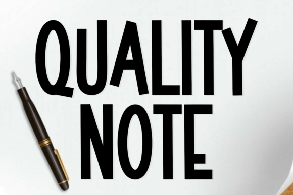 Elevate Your Brand with Quality Note Font