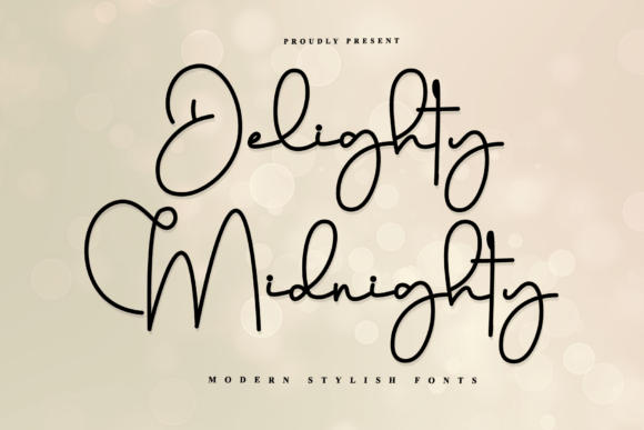 Enhance Your Brand with Delighty Midnighty Font