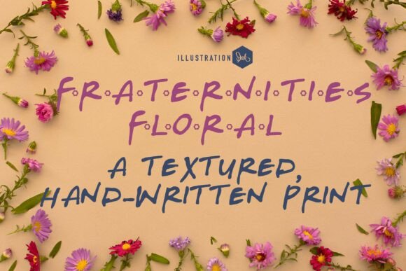 Enhance Your Brand with Fraternities Floral Family Font