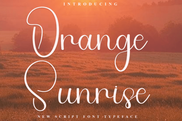 Enhance Your Brand with the Festive Orange Sunrise Font
