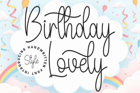 Enhance Your Craft with Birthday Lovely Font