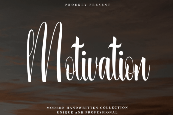 Exploring Motivation: A Modern Handwritten Typeface