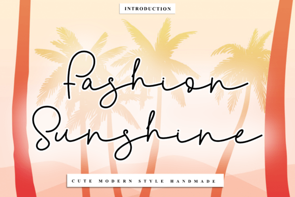 Fashion Sunshine: A Radiant Script for Your Brand