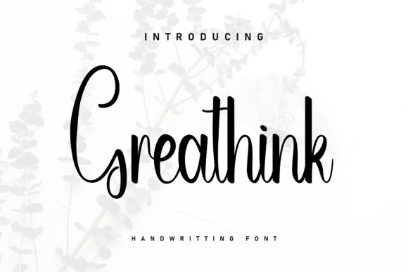 Greathink: A Bold Script for Creative Projects