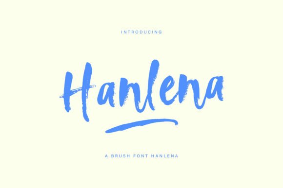 Hanlena Brush: A Modern Handwritten Font for Web Design