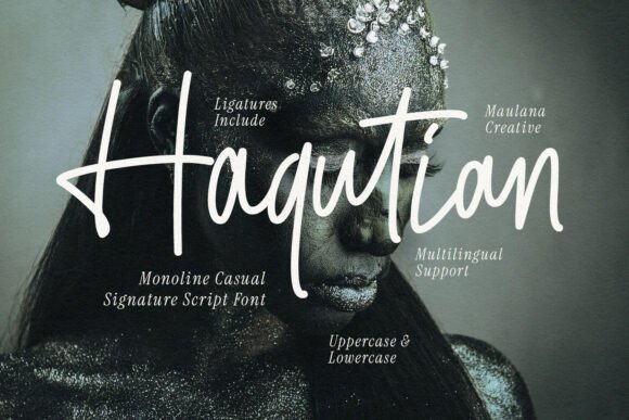 Haqutian: A Stylish Script Font for Elegant Branding