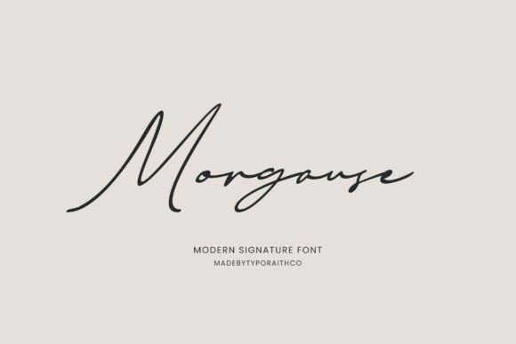 Introducing Morgause: A Signature Font for Elegant Branding