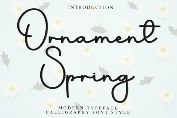 Ornament Spring: A Festive and Whimsical Typeface for Editorial Design