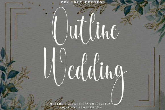 Outline Wedding: The Perfect Font for Elegant Campaigns
