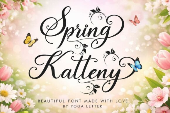 Spring Katteny: A Handwritten Font for Creative Campaigns