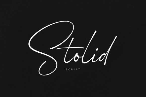 Stolid: A Script Font for Elegant Editorial Design