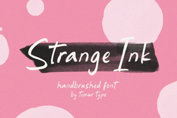 Strange Ink: A Handbrushed Font for Editorial Elegance