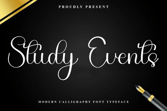 Study Events: A Festive Typeface for Web Design