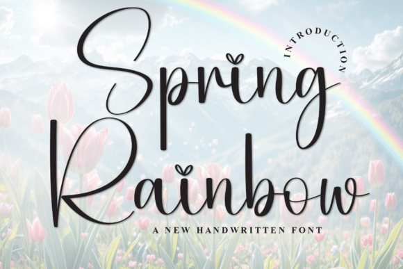 Transform Your Brand with Spring Rainbow Font