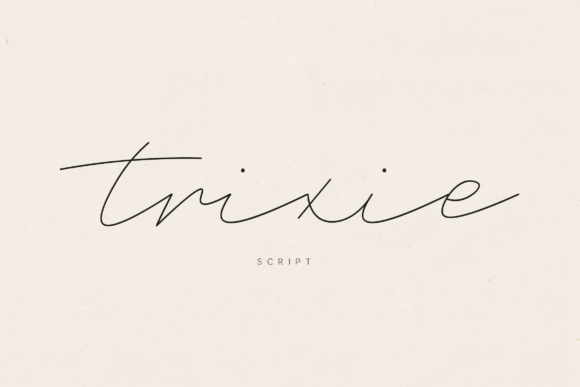 Transform Your Brand with Trixie: A Modern Script Font